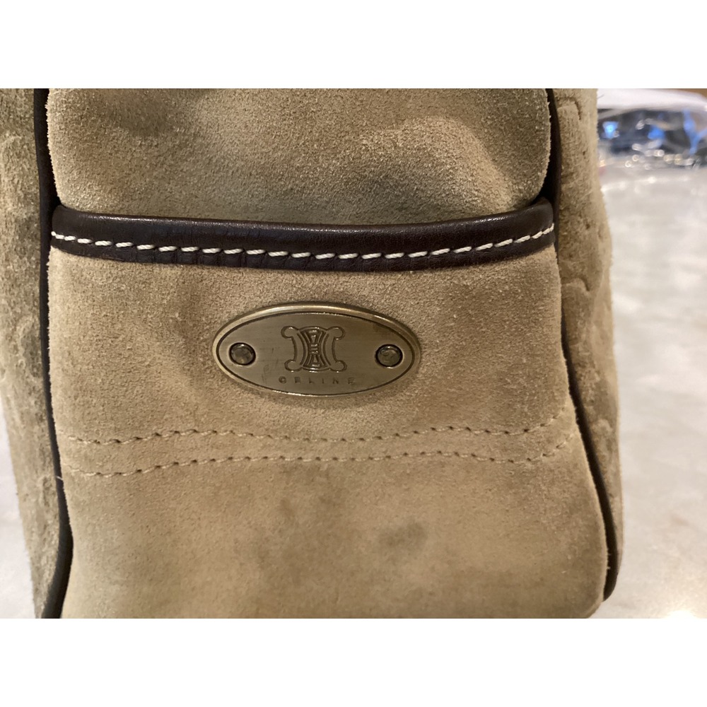 Celine Macadam Logo Print Boston Satchel Top Handle Bag Designer Purse - Picture 10 of 16